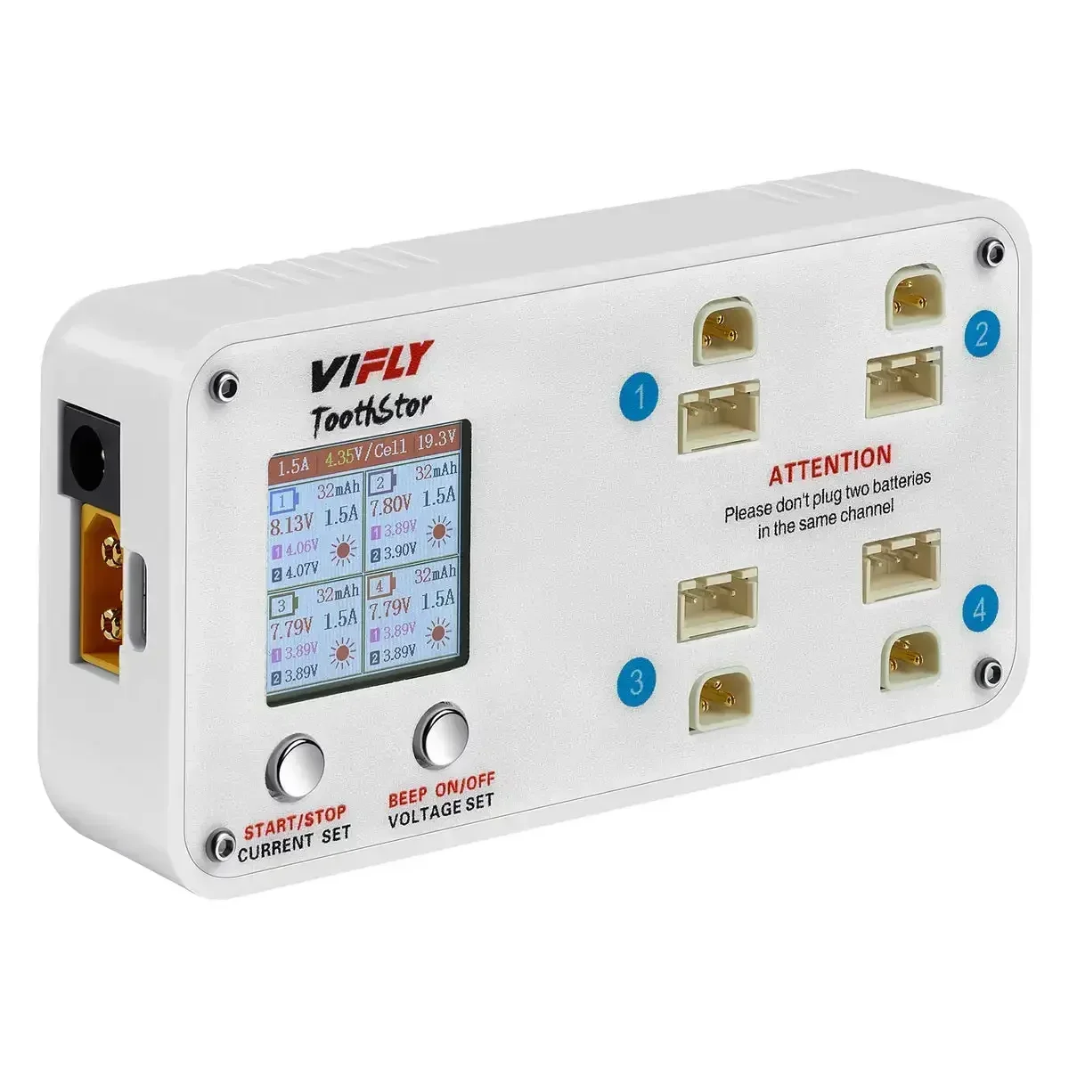 Fpv Drone Charger - VIFLY ToothStor 4 Port 2S Balance