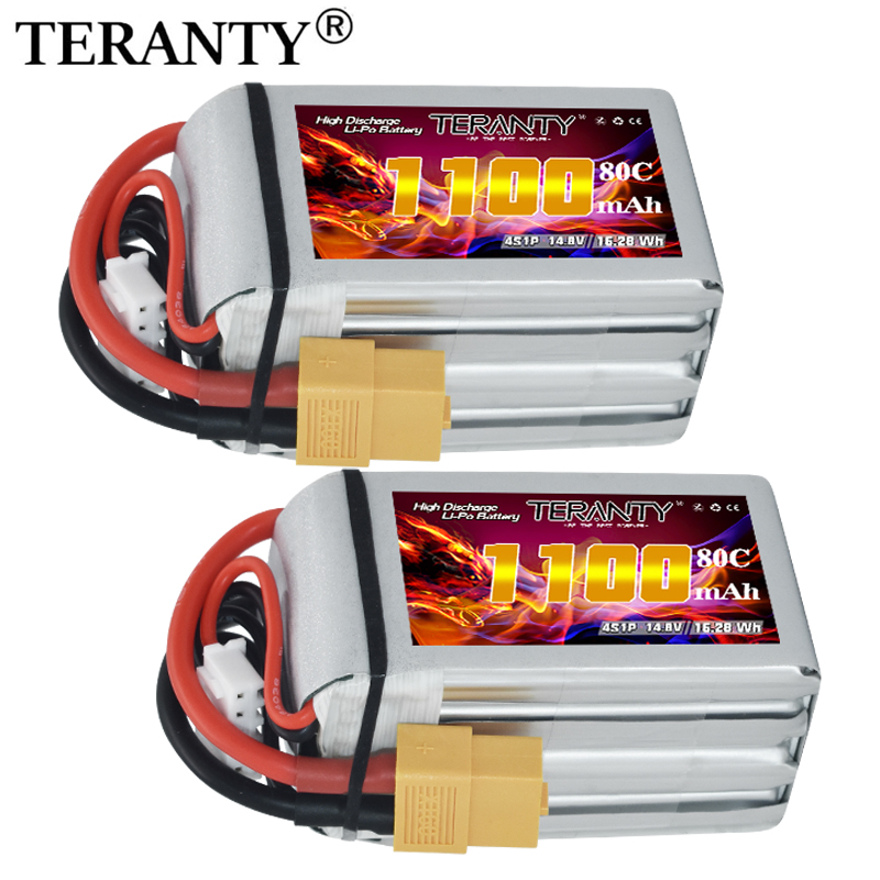 Fpv Drone Esc - TERANTY 4S 1100mAh 80C/160C Lipo Battery