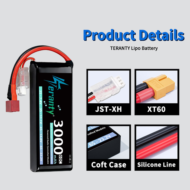 TERANTY 2S 3000mAh Lipo Batter - Fpv Drone Esc recension och pris