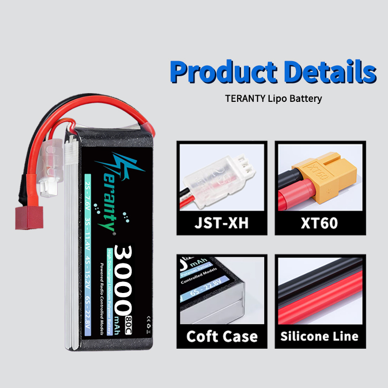 TERANTY 2S 3000mAh Lipo Batter - Fpv Drone Esc recension och pris