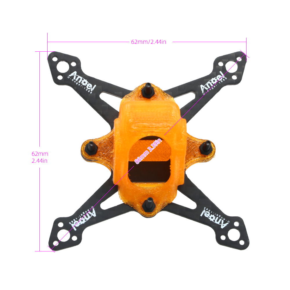 UAngel 1.6 / 2 inch Carbon Fib - Fpv Drone Kit recension och pris
