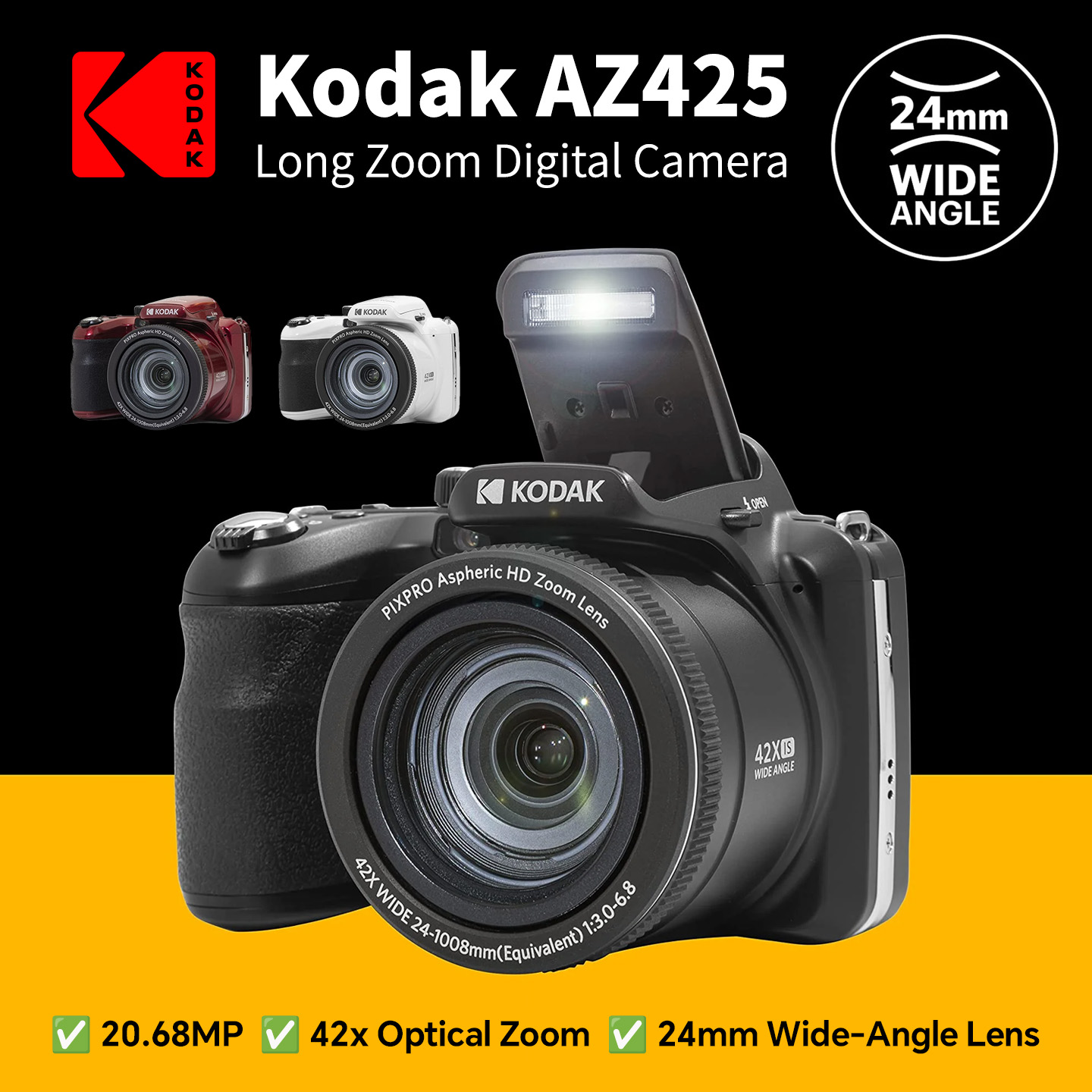 100% Original KODAK PIXPRO AZ4 - Canon Camera Eos R50 recension och pris
